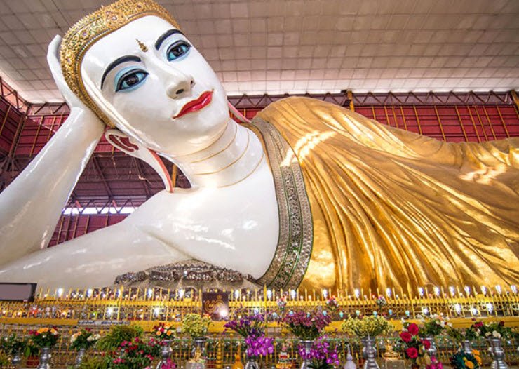 Chaukhtatgyi Buddha Temple, Yangon, Yangon Region, Myanmar